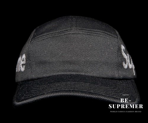 Supreme Jacquard Pique Camp Cap キャップ帽子 ブラック新品の通販