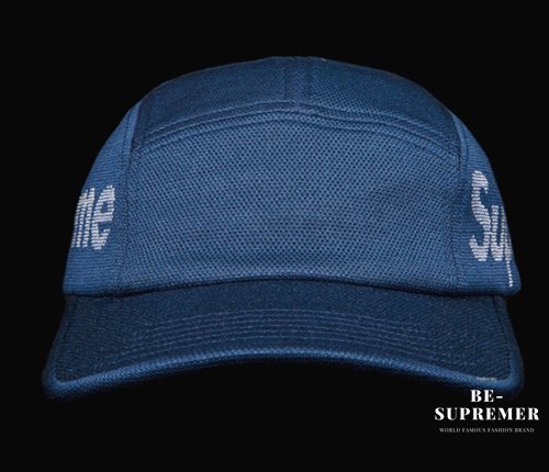 Supreme Jacquard Pique Camp Cap キャップ帽子 ネイビー新品の通販