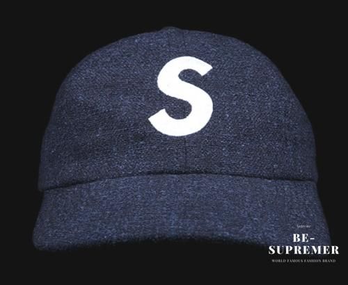 supreme terry s logo cap navy