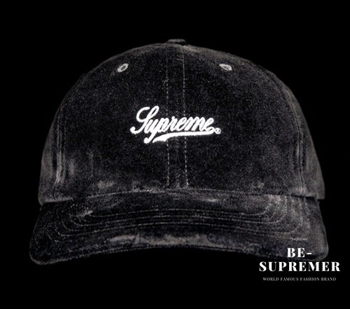 Supreme Velvet 2Tone 6Panel Cap キャップ帽子 ブラック新品の通販