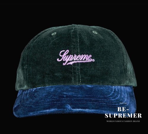 Supreme Velvet 2Tone 6Panel Cap キャップ帽子 ダークグリーン新品の