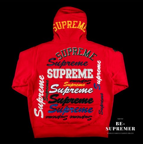 Supreme Multi Logo Hooded Sweatshirt パーカー レッド新品通販 - Be