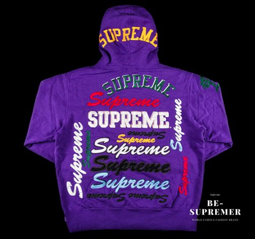 Supreme Multi Logo Hooded Sweatshirt パーカー パープル新品通販