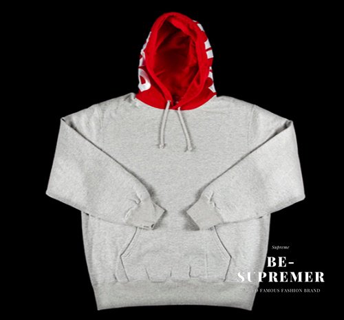Supreme Contrast Hooded Sweatshirt パーカーヘザーグレー 新品通販 - Be-Supremer