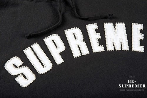 Supreme Pearl Logo Hooded Sweatshirt Black