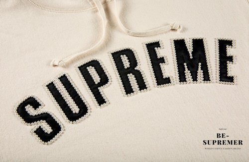 Supreme Pearl Logo Hooded Sweatshirt パーカー ナチュラル 新品通販 - Be-Supremer
