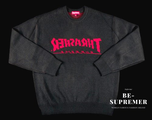 supreme Thrasher セーター ブラック Mサイズ