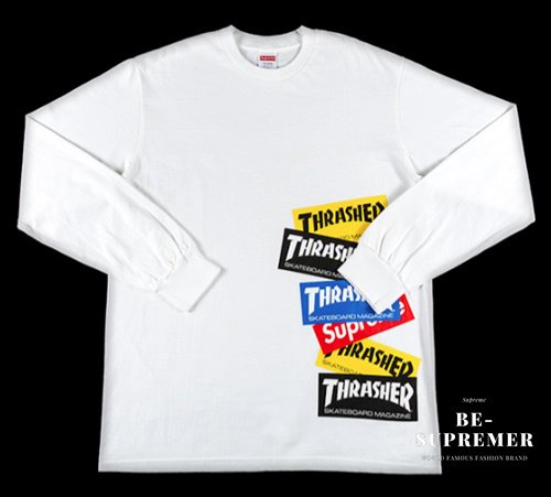 Supreme(シュプリーム) Thrasher Multi Logo L/S Tee ロンT ホワイト