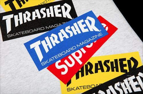 Supreme(シュプリーム) Thrasher Multi Logo L/S Tee ロンT アッシュグレー 新品通販 - Be-Supremer