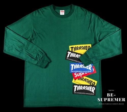 Supreme(シュプリーム) Thrasher Multi Logo L/S Tee ロンT ダーク