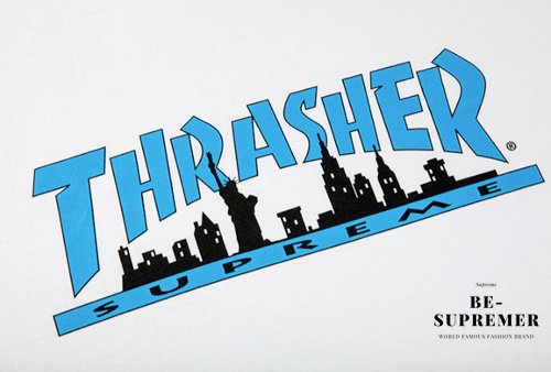 【Supreme通販専門店】Supreme(シュプリーム) Thrasher Skyline Tee Ｔシャツ ホワイト新品の通販 -  Be-Supremer