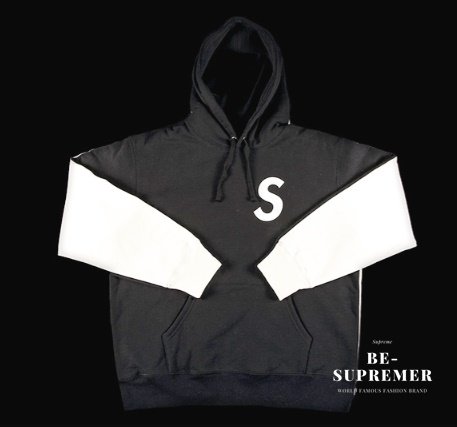 Supreme S Logo Split Hooded Sweatshirt パーカー ブラック 新品通販 - Be-Supremer