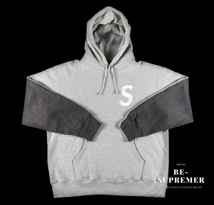 Supreme S Logo Split Hooded Sweatshirt パーカー ヘザーグレー 新品通販 - Be-Supremer