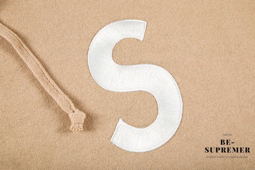 Supreme S Logo Split Hooded Sweatshirt パーカー タン 新品通販 - Be-Supremer