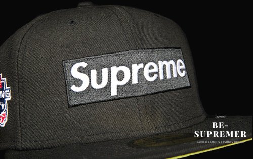 Supreme Champions ノーコンプボックスロゴニューエラキャップ 帽子キャップ ブラック新品の通販 - Be-Supremer