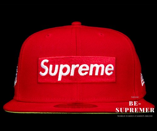Supreme 2022AW Velour Box Logo New Era Cap 帽子キャップ レッド新品