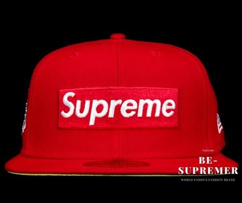 Supreme Champions ノーコンプボックスロゴニューエラキャップ 帽子キャップ レッド新品の通販 - Be-Supremer