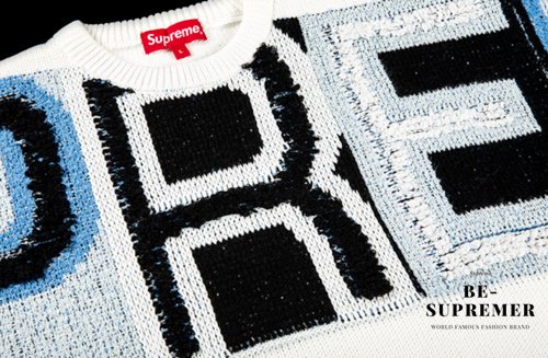Supreme Chenille Logo Sweater セーター ホワイト新品通販 - Be-Supremer