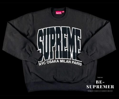 supreme cities arc crewneck