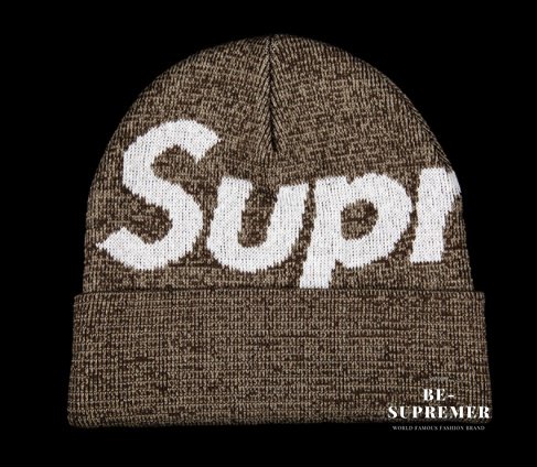 Supreme通販専門店】Supreme Big Logo Beanie ニット帽 ブラウン