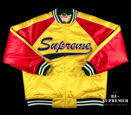 【Supreme通販専門店】Supreme(シュプリーム) Mitchell & Ness Sequin Logo Varsity Jacket  ジャケット ゴールド新品の通販 - Be-Supremer