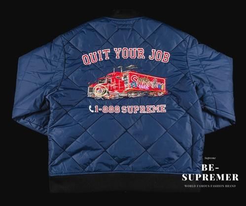 7,200円Supreme Quit Your Job Quilted WorkJacket