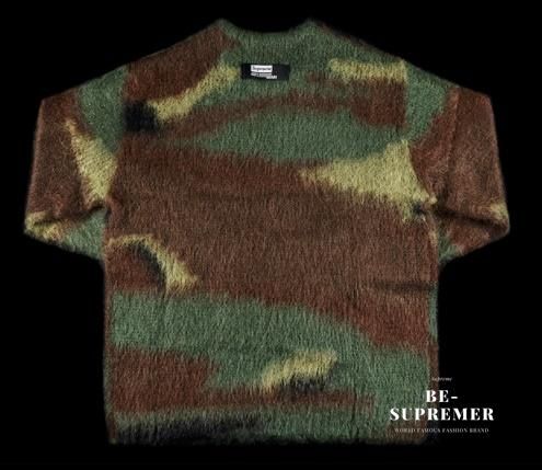 Supreme GARCONS MAN Brushed Camo Sweater