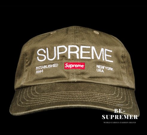 Supreme Est. 1994 6Panel Cap キャップ帽子 オリーブ新品の通販 - Be ...