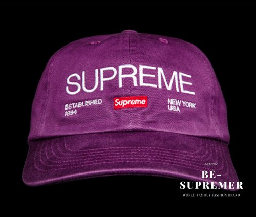 Supreme Est. 1994 6Panel Cap キャップ帽子 パープル新品の通販 - Be