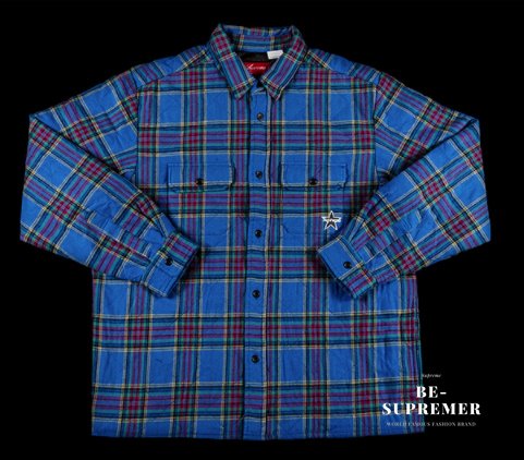 Supreme シュプリーム 21FW Quilted Plaid Flannel Shirt キルト ...