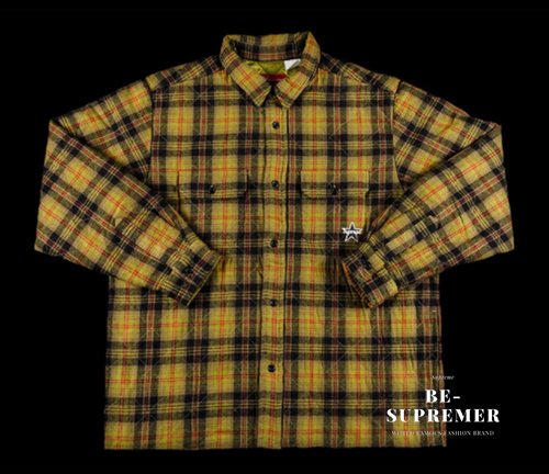 Supreme Quilted Plaid Flannel Shirt M