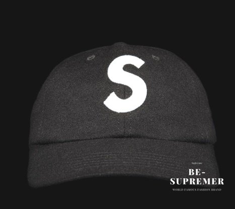 Supreme Wool S Logo 6Panel Capキャップ帽子 ブラック新品の通販 - Be ...