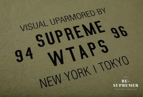 supreme×WTAPS クルーネック オリーブ S