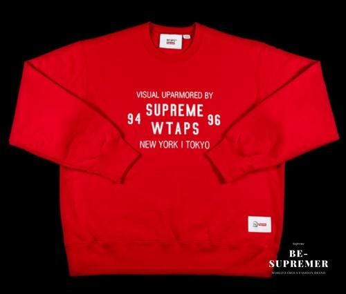 Supreme®/WTAPS® Crewneck ダブルタップス クルーネック