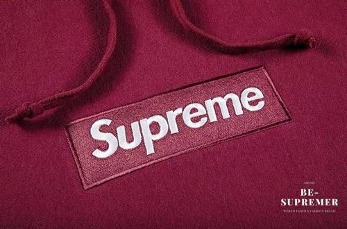 Supreme box logo Hooded Sweatshirt plumパーカー