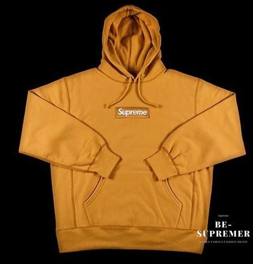 Supreme 21AW Box Logo Hooded Sweatshirt パーカー ライトマスタード