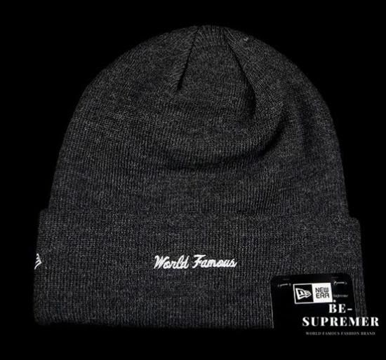 Supreme New Era Box Logo Beanie Charcoal