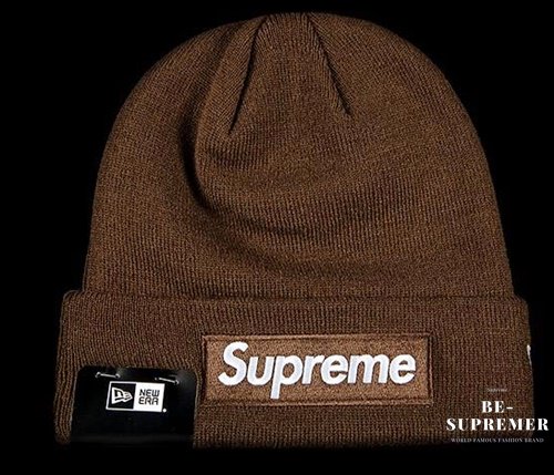 Supreme Box Logo Beanie ブラウン ボックスロゴ ニット帽