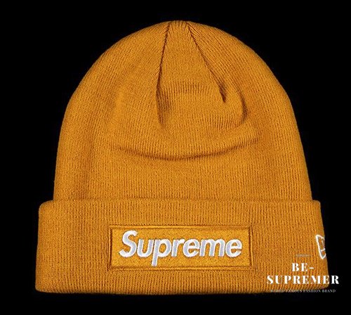 【Supreme通販専門店】Supreme New Era Box Logo Beanie ニット帽 ライトマスタード新品の通販-  Be-Supremer