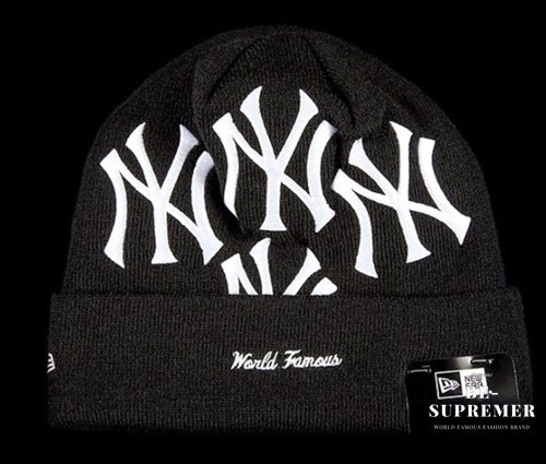 【Supreme通販専門店】Supreme New York Yankees New Era Box Logo Beanie ニット帽  ブラック新品の通販- Be-Supremer