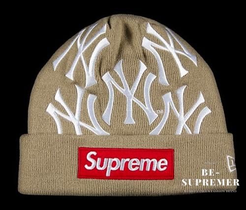 Supreme Yankees New Era Box Logo Beanieキャップ