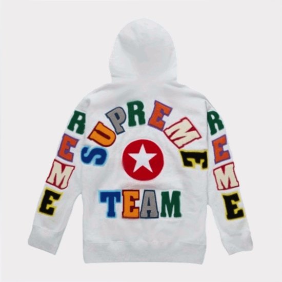 (XL)Supreme Team Chenille Sweatshirtパーカー