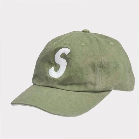 Supreme S Logo 6-Panel オリーブ 14aw-