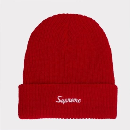 Black 】22ss Supreme Loose Gauge Beanieニット帽/ビーニー - ニット