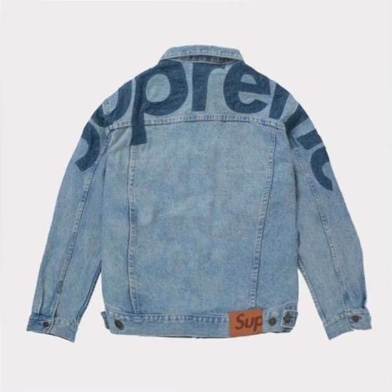 Supreme 22SS Inset Logo Denim Trucker Jacket ジャケット ウォッシュ 