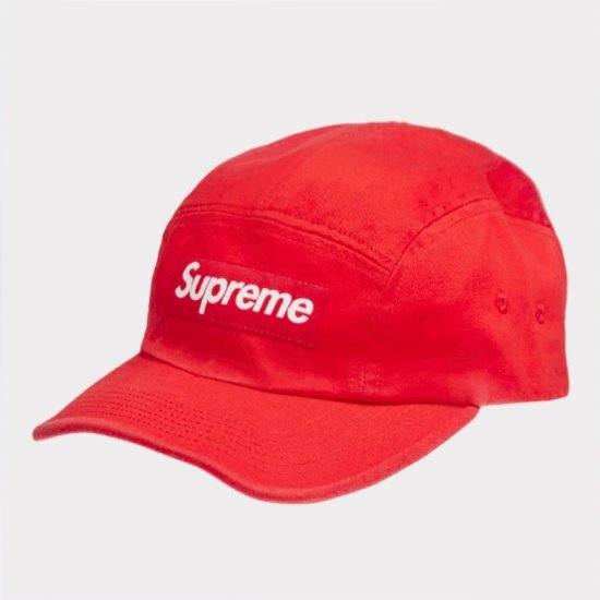 Supreme Washed Chino Twill Camp Cap キャップ帽子 レッド新品の通販 - Be-Supremer