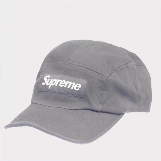 Supreme Washed Chino Twill Camp Cap キャップ帽子 グレー新品の通販 - Be-Supremer