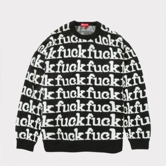 Supreme 22SS Fuck Sweater セーターブラック 新品通販 - Be-Supremer
