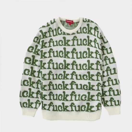 【L】 Fuck Sweater  SUPREME