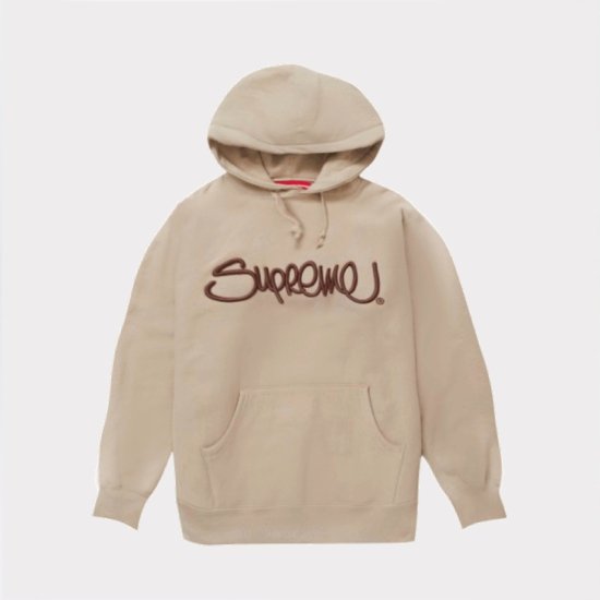 supreme 22ss Raised Handstyle Hooded